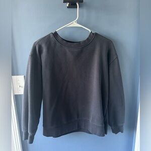 fabletics plain black crewneck